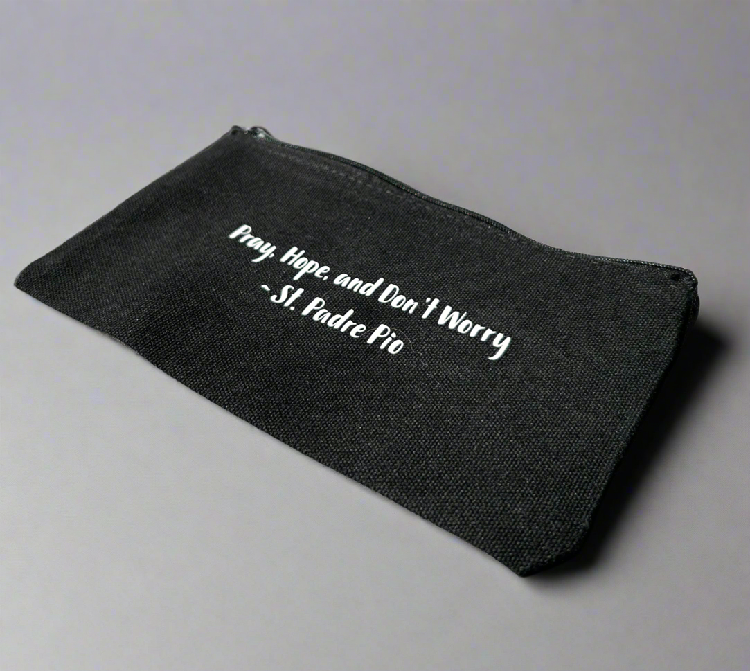 St. Padre Pio Quote - Mass Zipper Bag
