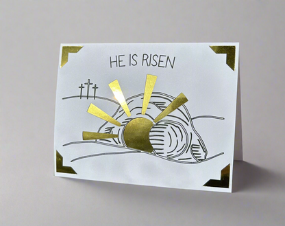 He Is Risen Easter Greeting Card