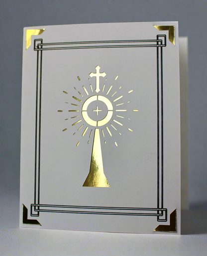 Monstrance Greeting Card