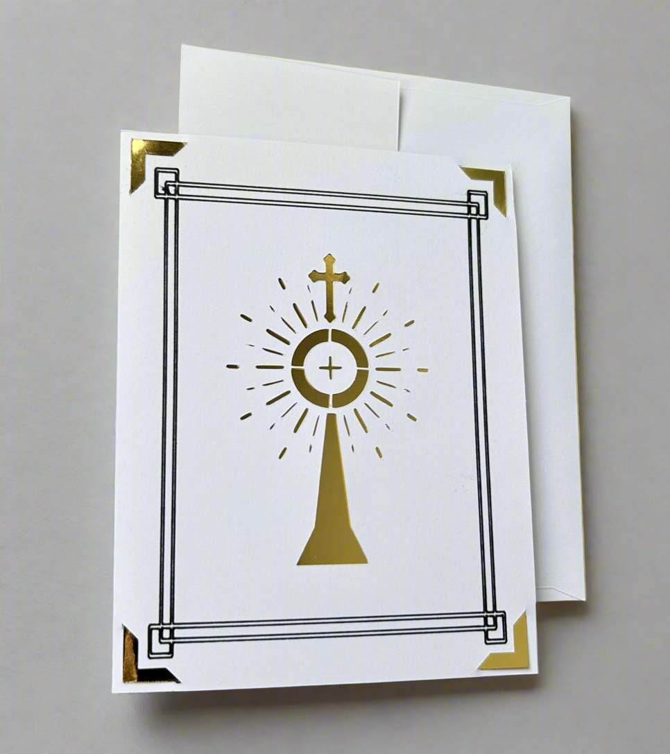 Monstrance Greeting Card