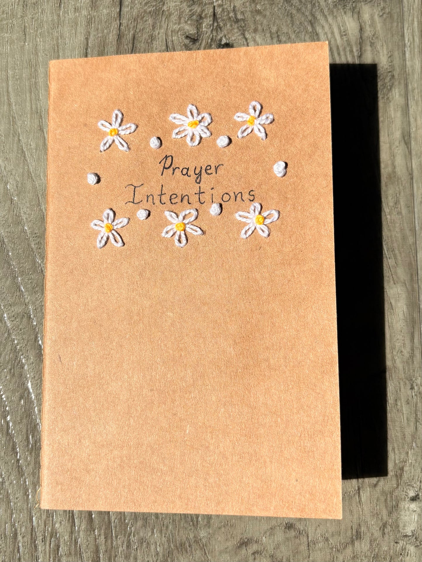 Prayer Intentions Embroidered Notebook